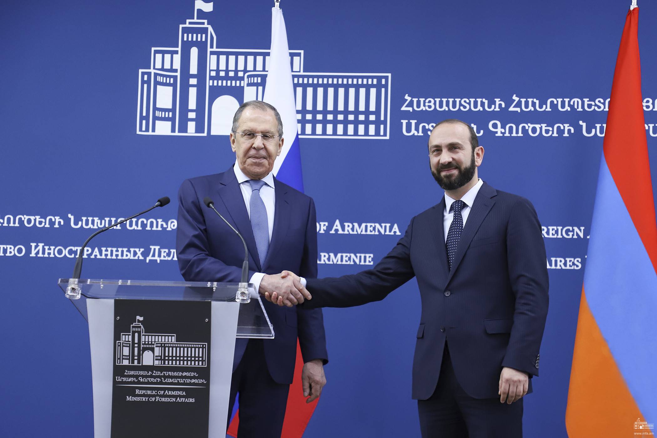 Visit of Russian Foreign Minister Lavrov to Yerevan