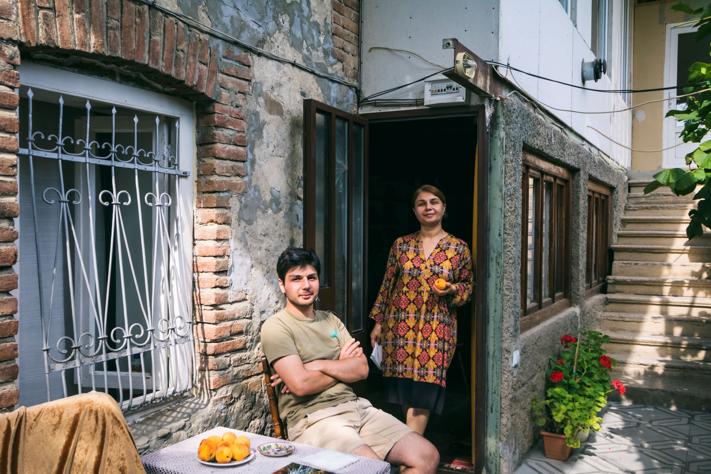 Mother and Son — Tamara Gogotidze and Abram Ididze. Zemo Alvani, Georgia, 2022 г. Photo: Nina Baidauri/JAMnews. 

Photo from history - How the EU and CENN support social entrepreneurs