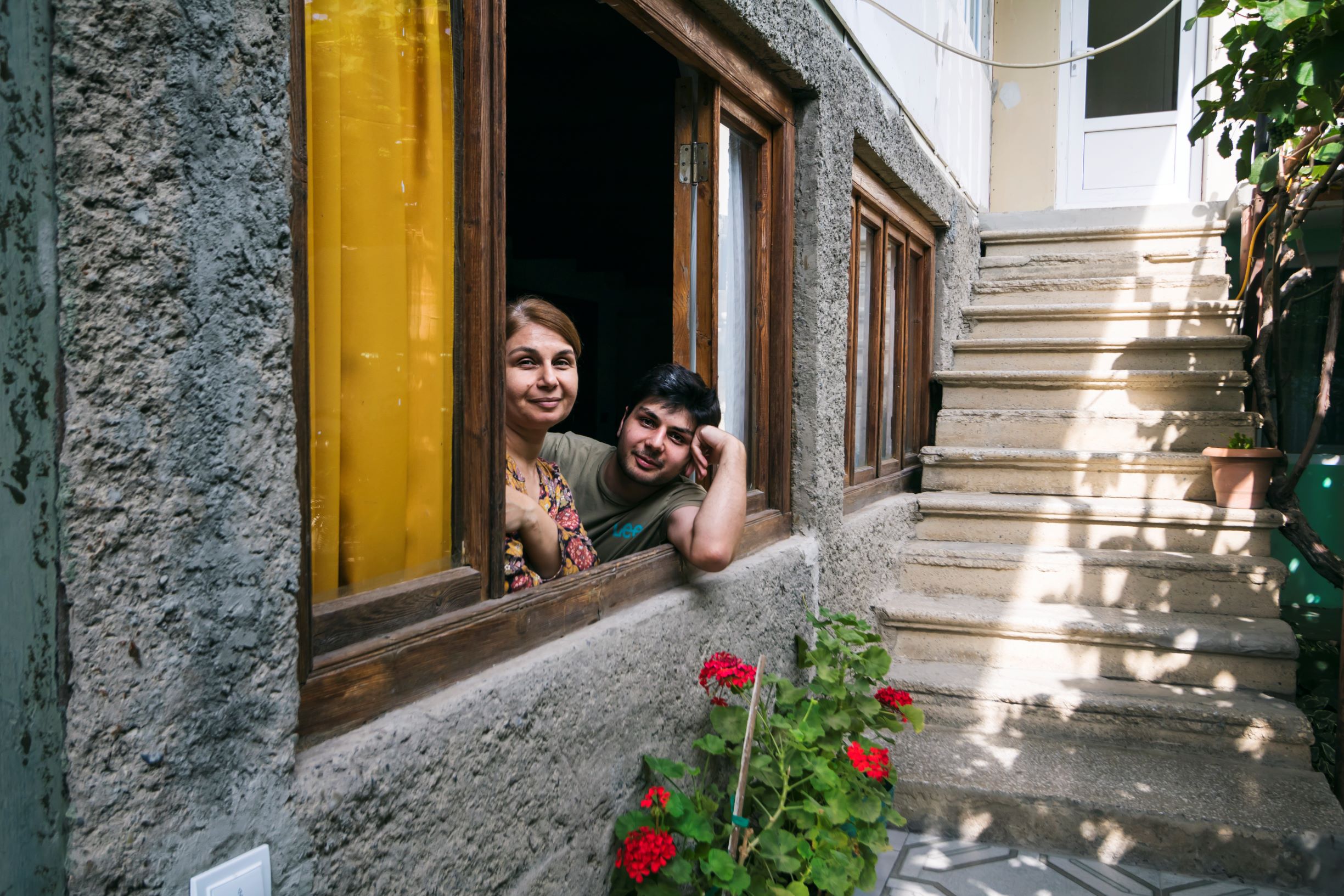 Mother and Son — Tamara Gogotidze and Abram Ididze in thear home. Zemo Alvani, Georgia, 2022 г. Photo: Nina Baidauri/JAMnews

Photo from history - How the EU and CENN support social entrepreneurs

