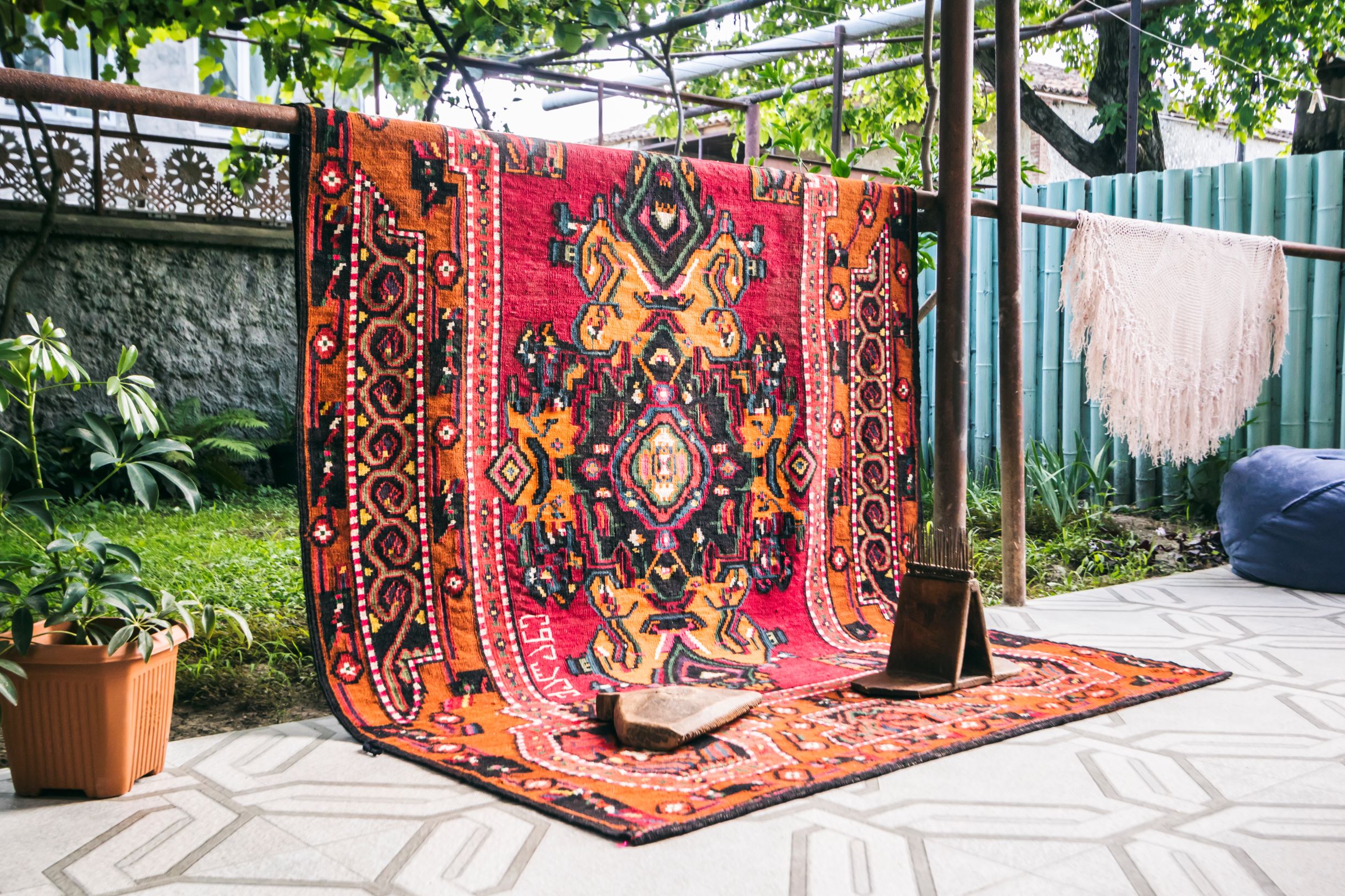  An old Tush carpet woven by Abram's grandmother and things used to make carpet threads. Zemo Alvani, Georgia, 2022 г. Photo: Nina Baidauri/JAMnews

Photo from history - How the EU and CENN support social entrepreneurs