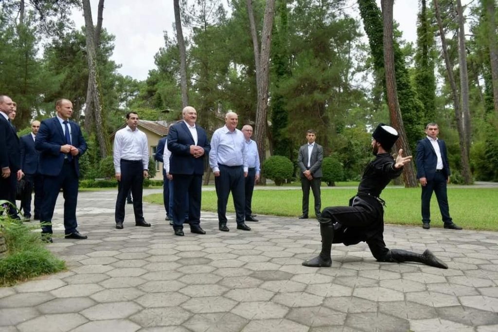 Lukashenko in Sukhumi