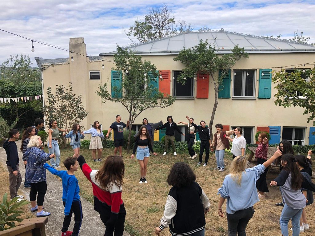 Young people in Bulachauri Green Center. Photo: CENN