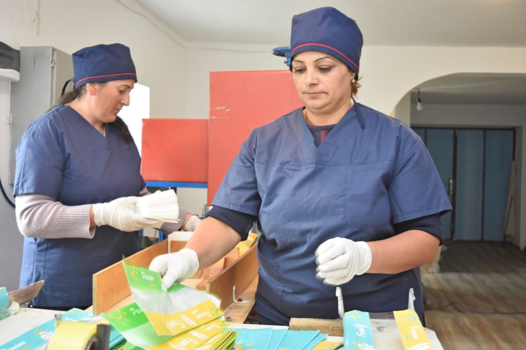 Biodegradable napkin workshop in Ninotsminda. How the EU and CENN help entrepreneurs 