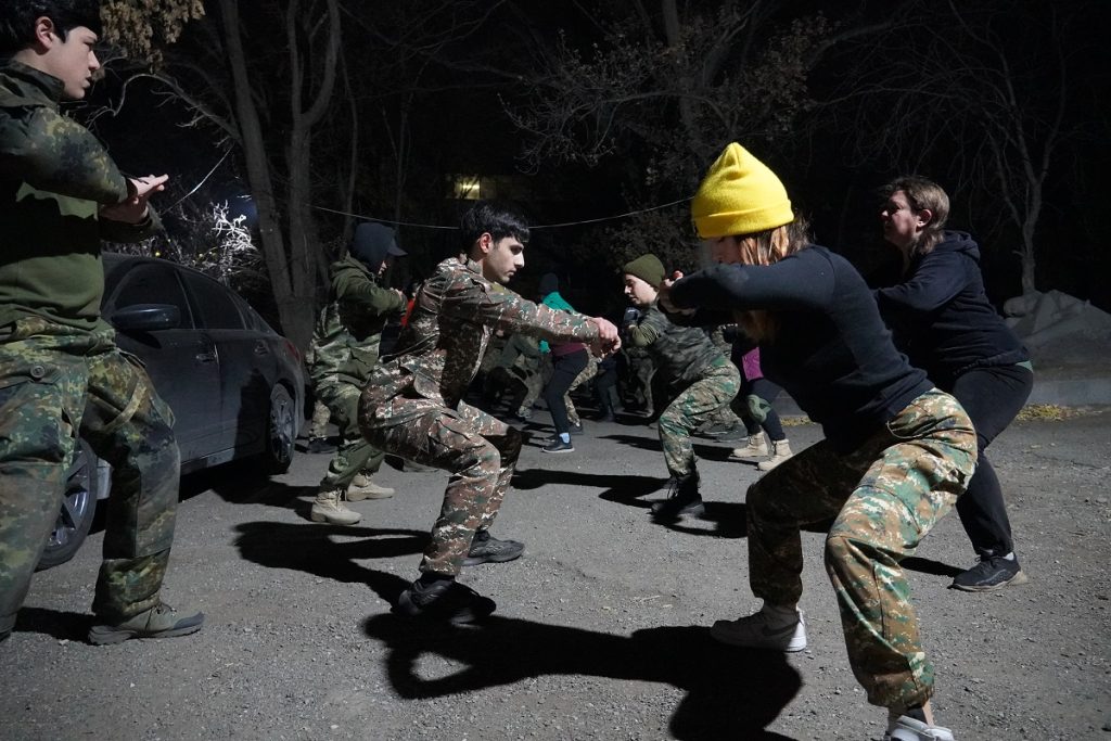 At the VOMA self-defense courses. Author's photo