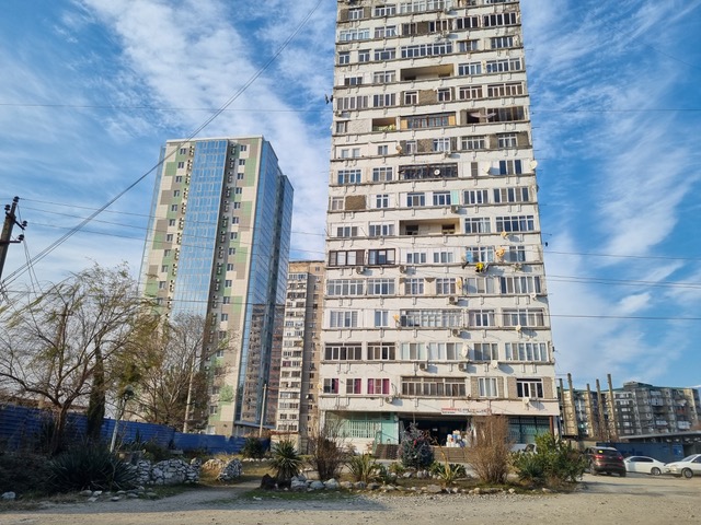 New building in Pitsunda
