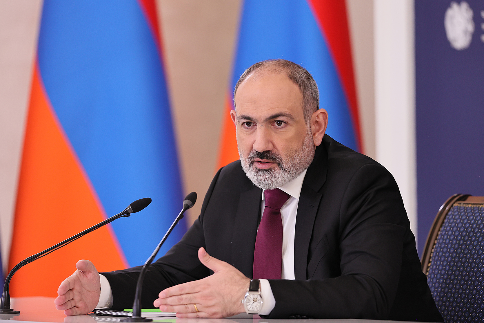 Press conference of Nikol Pashinyan