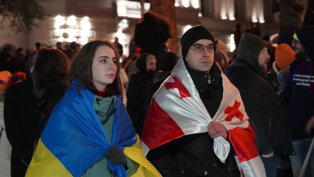 In Tbilisi and Yerevan against Russia.Photo: JAMnews / David Pipia