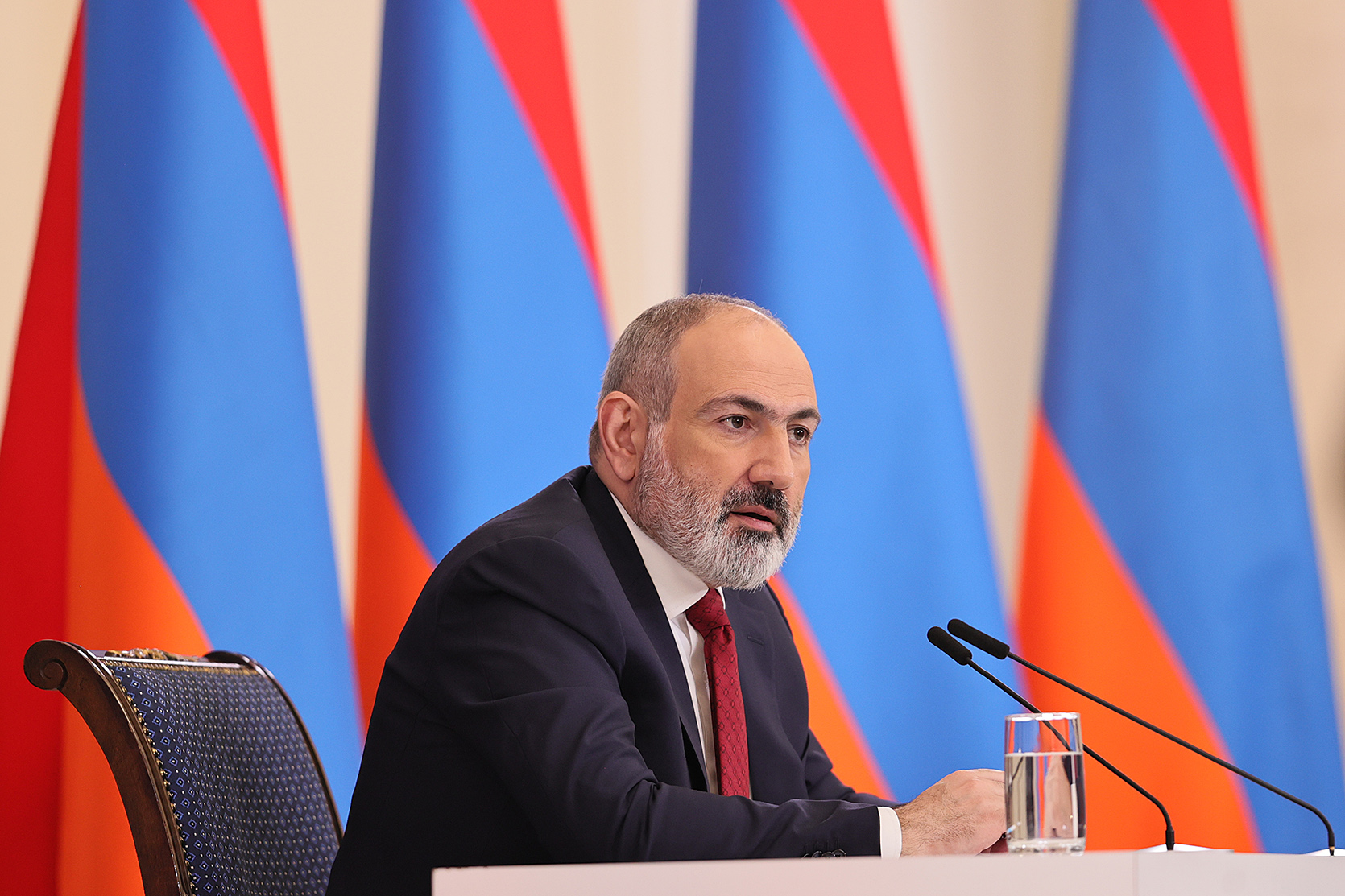Press conference of Nikol Pashinyan