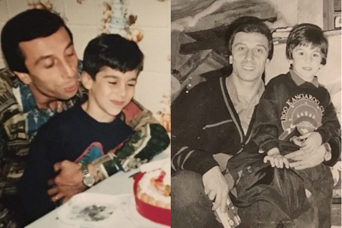 Henrikh and his father Hamlet Mkhitaryan