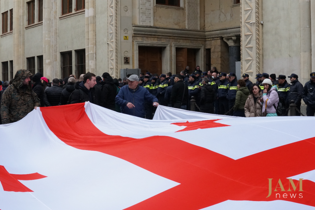 Protests in Georgia against the law on foreign agents