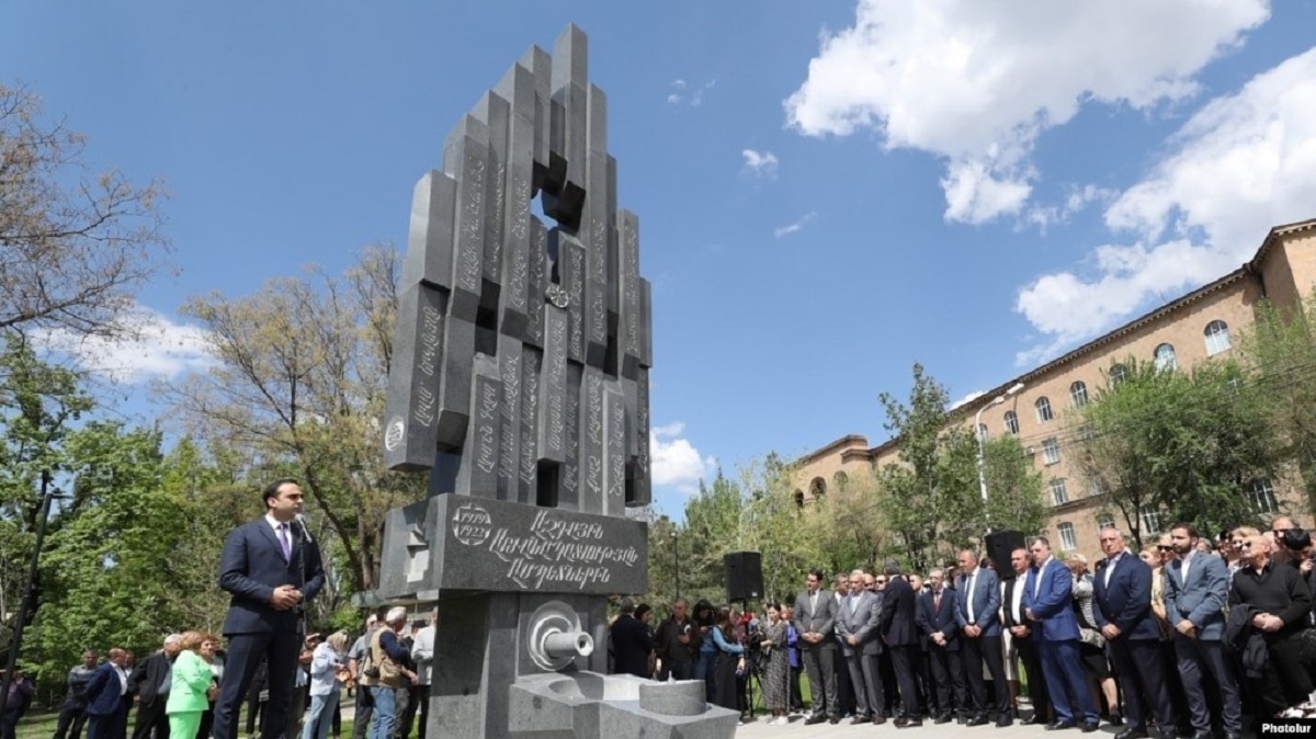 Reaction to the opening of the monument "Nemesis"