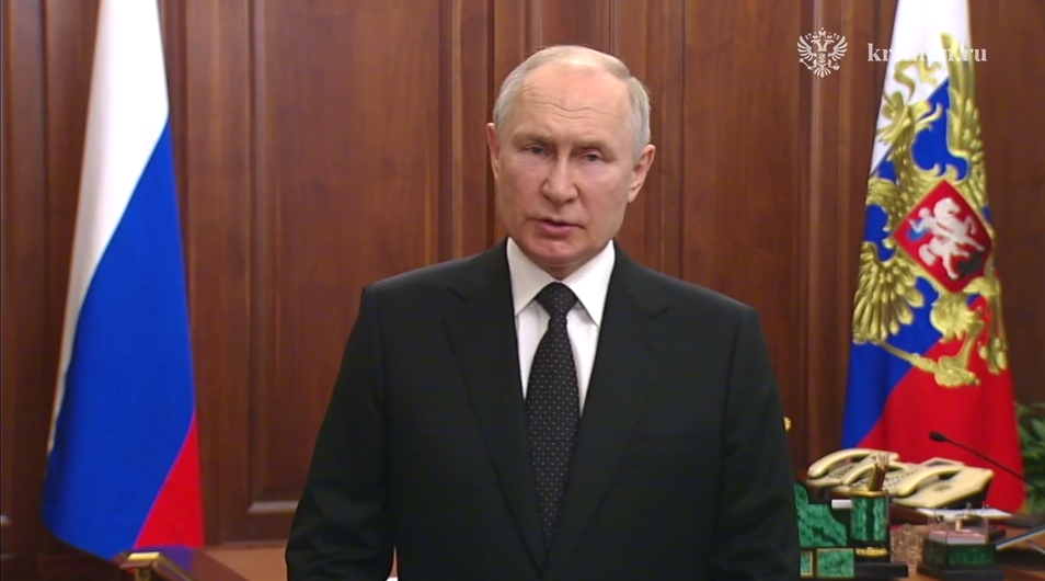Vladimir Putin. Frame from the video of the Kremlin press service