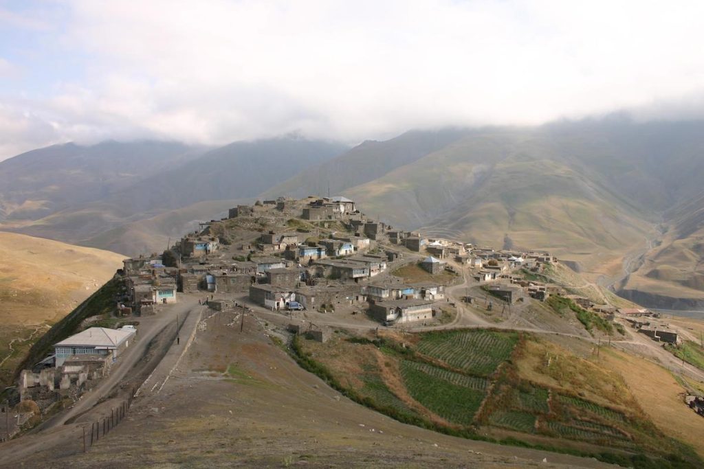 Село Хыналыг в Азербайджане 