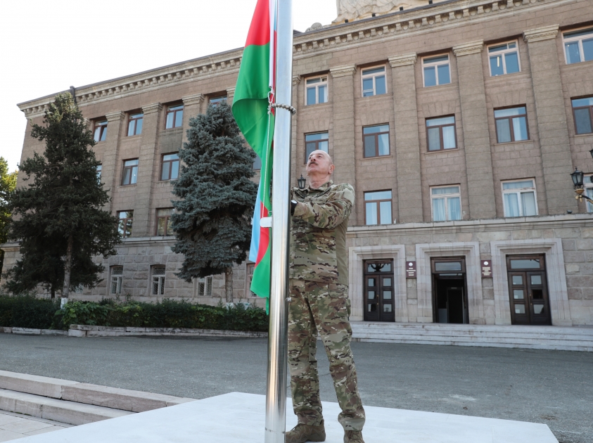 Флаг Азербайджана в Ханкенди