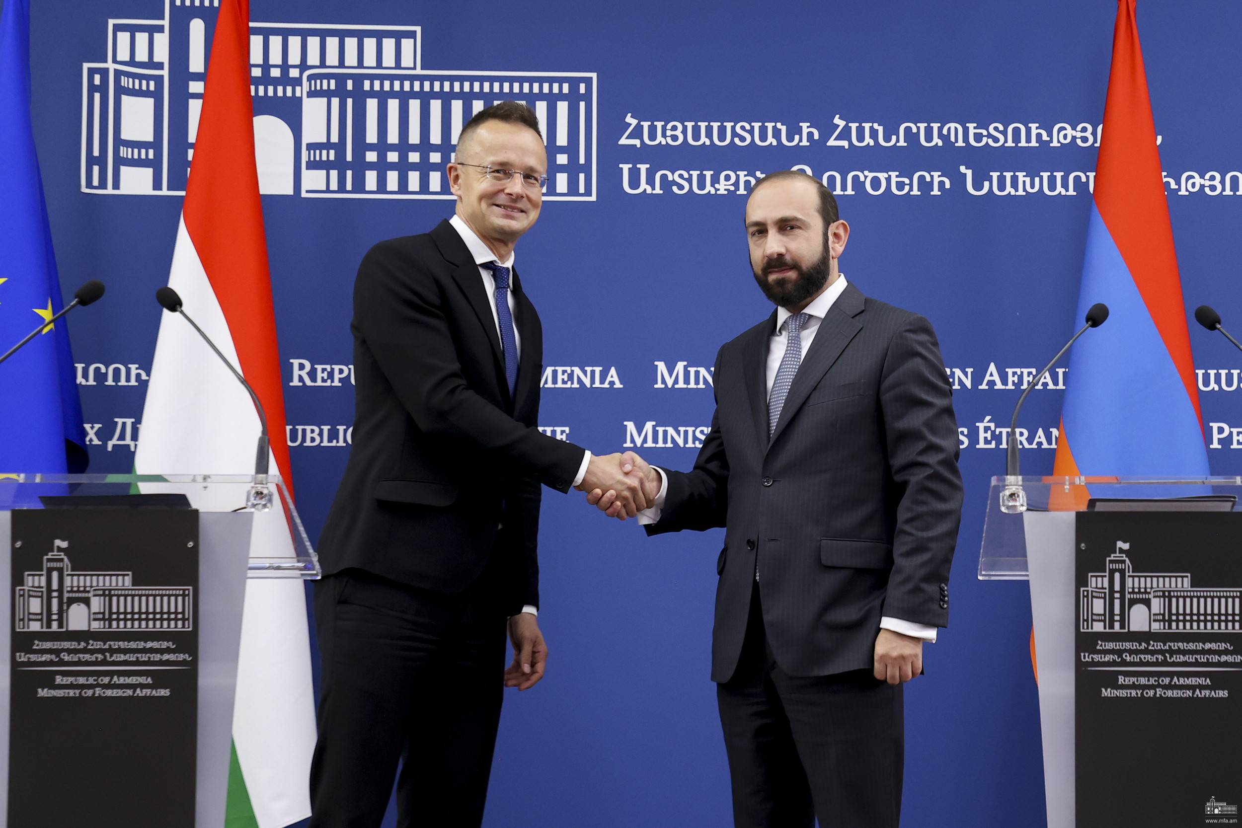 Hungarian Minister of Foreign Affairs in Armenia