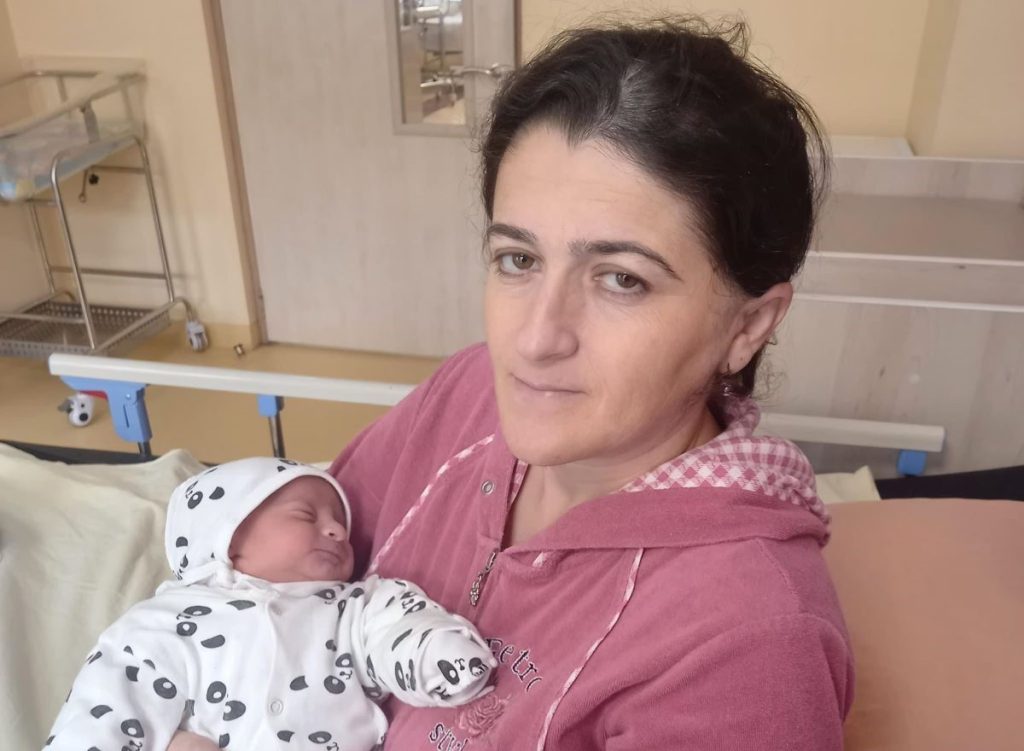 Anush Movsisyan in the maternity hospital