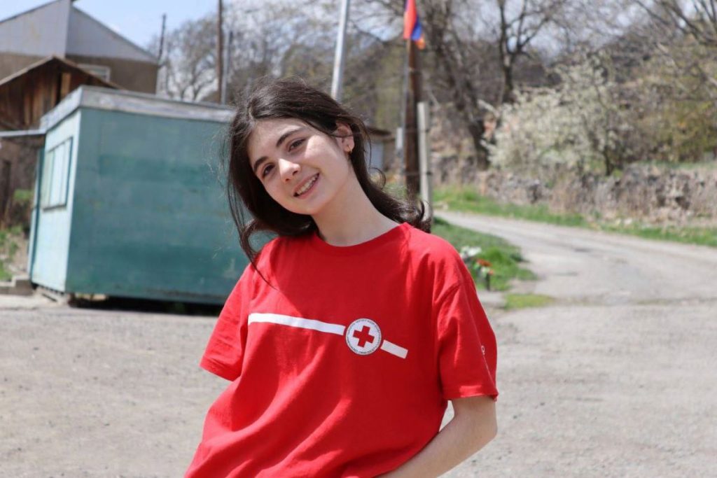 Heghine is only 15 years old, and she's not the only teenager to sign up to volunteer