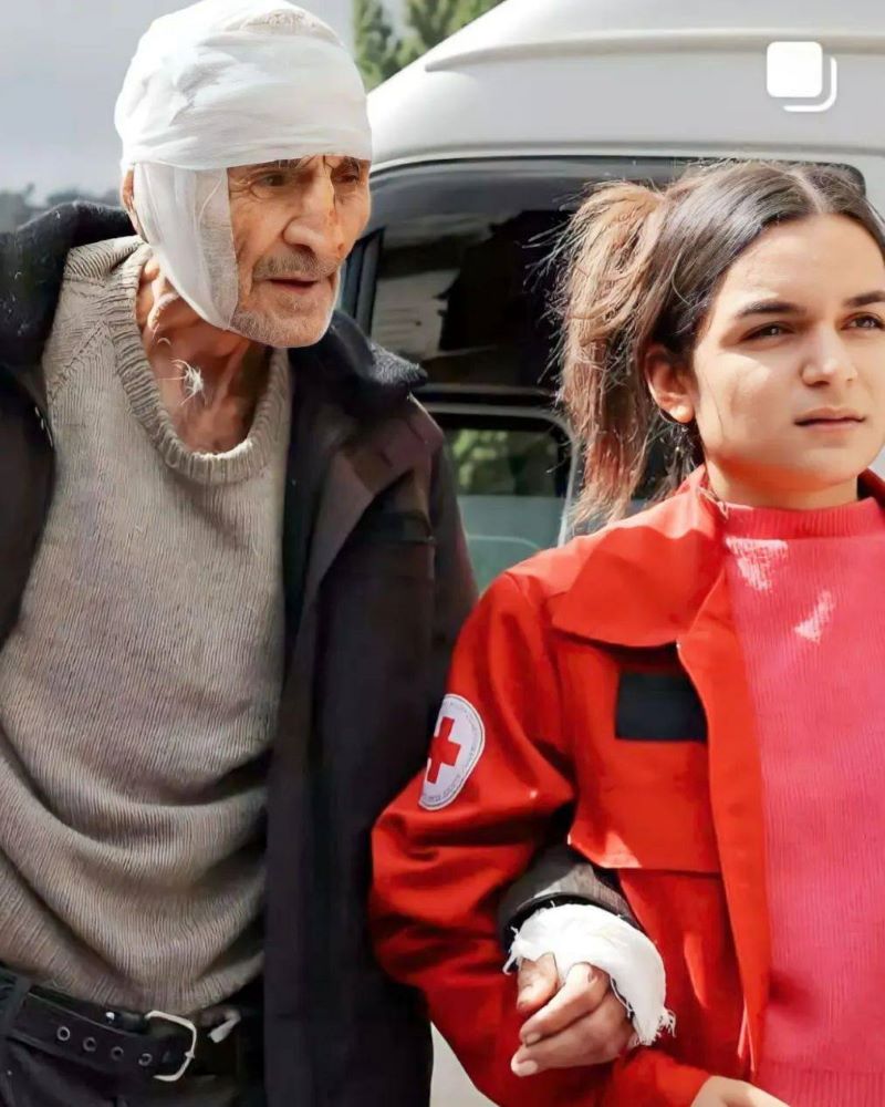 Millana with a wounded grandfather arriving from NK