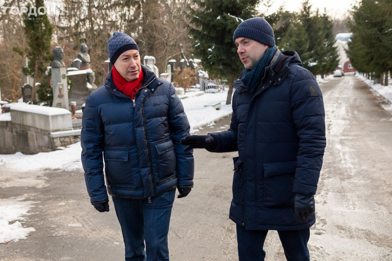 Journalist Dmitry Gordon and Alexei Arestovich Photo: Facebook page of Dmytro Gordon