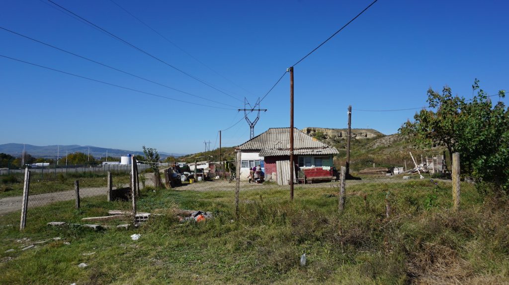 Цыганское поселение в селе Агтакля в Грузии