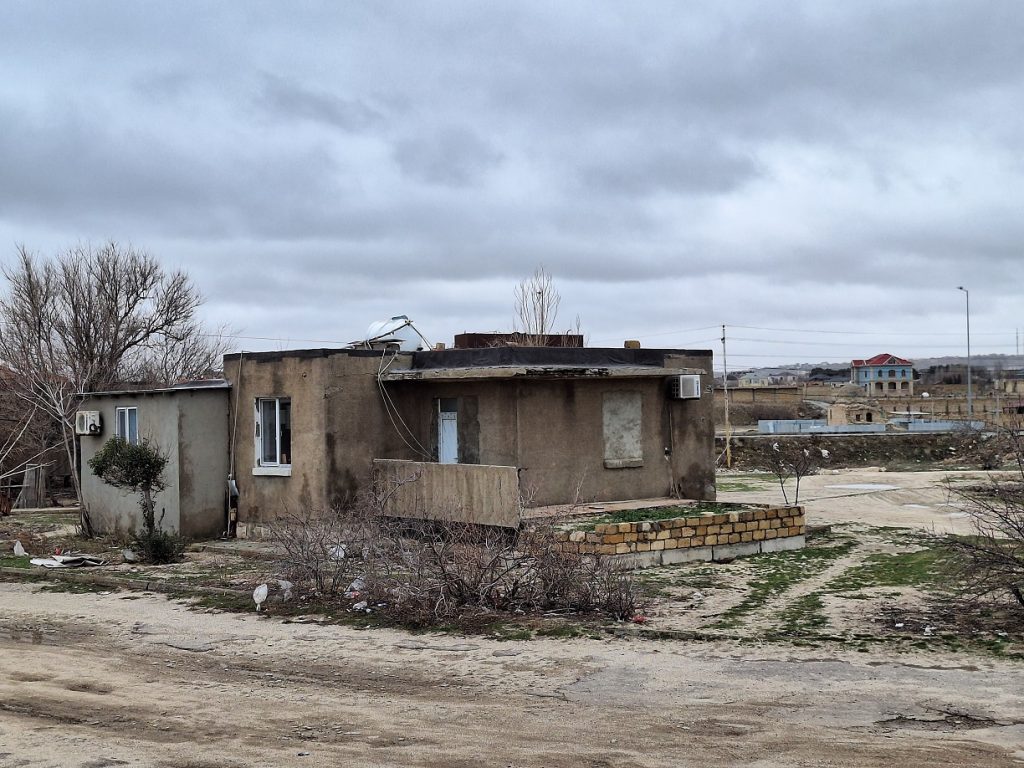 Many forcibly displaced people from Khojaly settled here in one-bedroom cottage-type houses 32 years ago