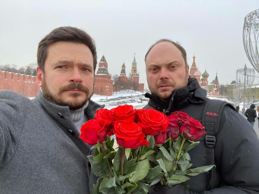 Ilya Yashin (left) and Vladimir Kara-Murza. Political prisoners in Russia