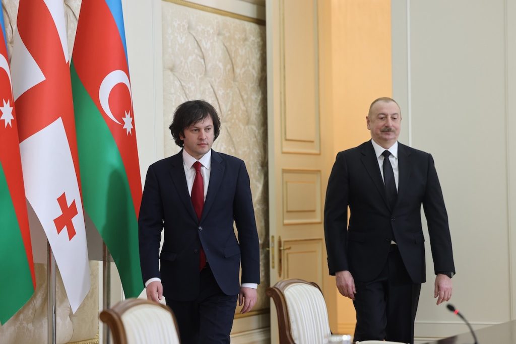 Irakli Kobakhidze and Ilham Aliyev