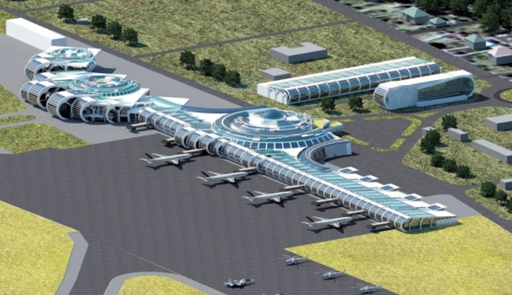 Who is against the reconstruction of the Sukhum airport