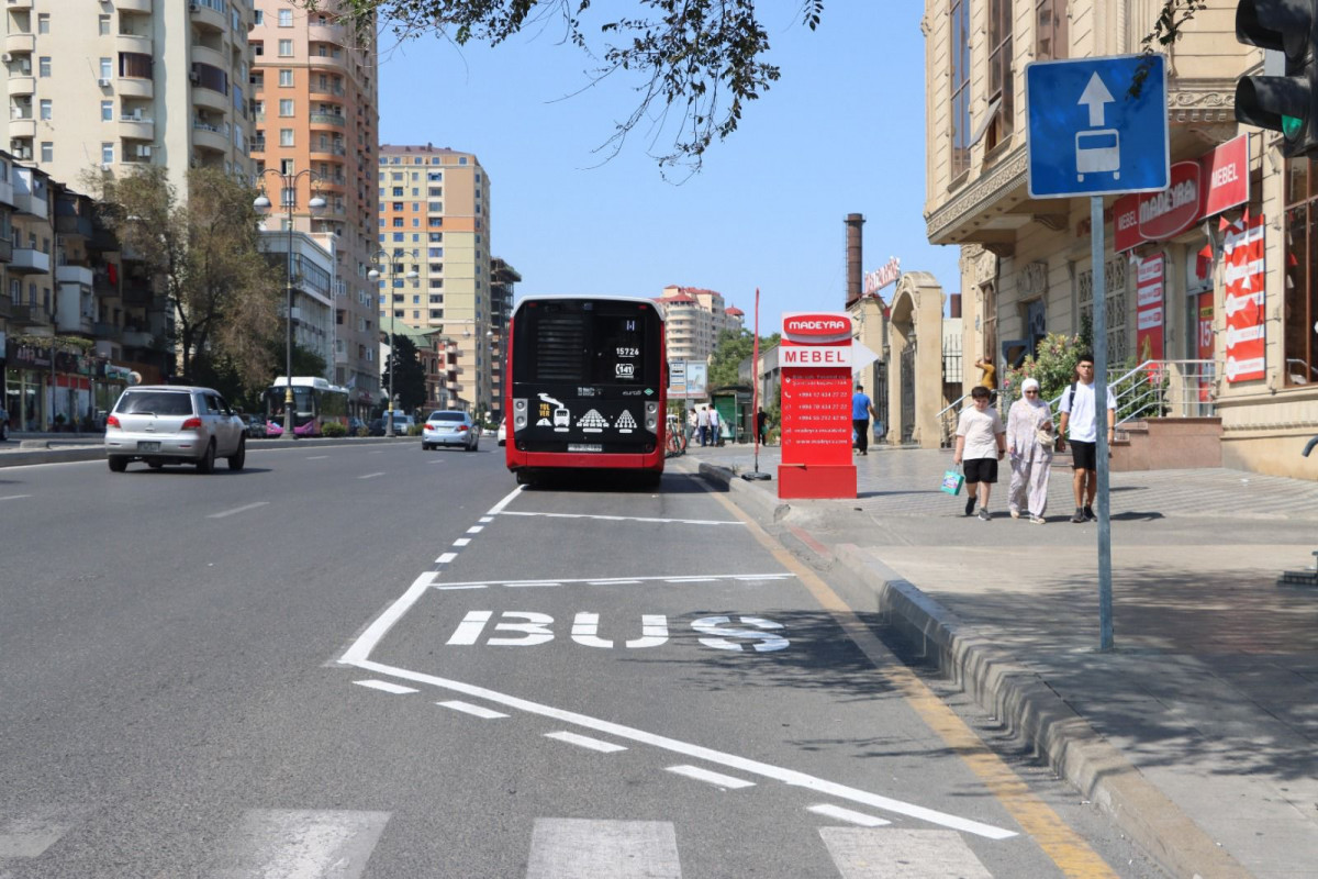 Bakıda avtobus zolaqları