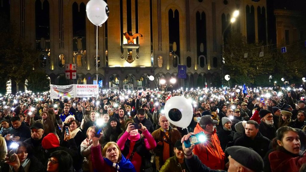 EU lawmakers attend Tbilisi rally amid election dispute