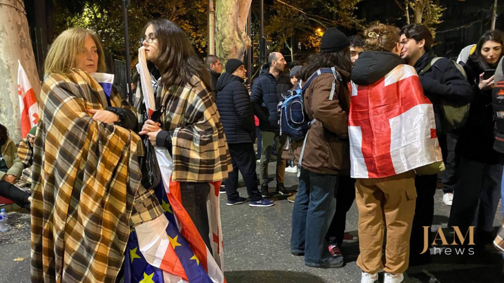 "We will not leave": Opposition paralyzes central Tbilisi demanding new parliamentary elections