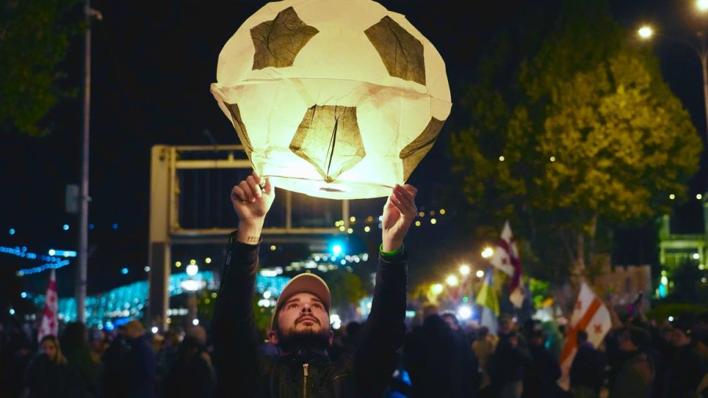 Protestors in Tbilisi, Georgia demand new elections following reports of widespread irregularities and systematic fraud in the recent parliamentary vote.