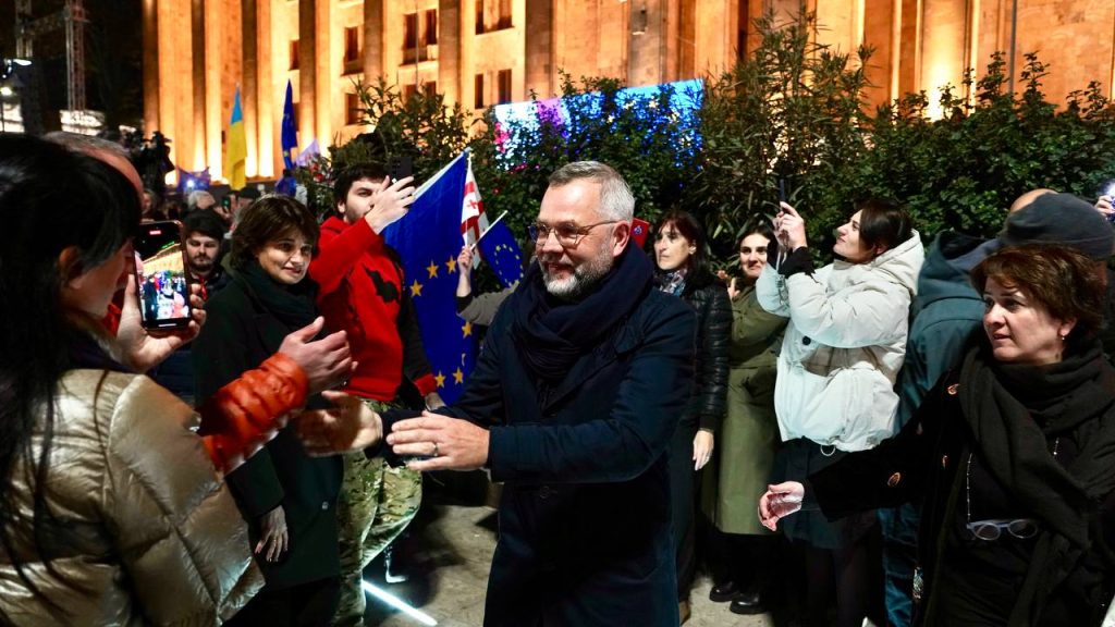 EU lawmakers attend Tbilisi rally amid election dispute