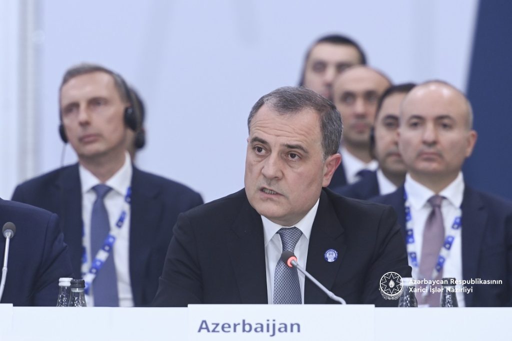 Jeyhun Bayramov at the 31st meeting of the OSCE Ministerial Council. Photo: Ministry of Foreign Affairs of Azerbaijan