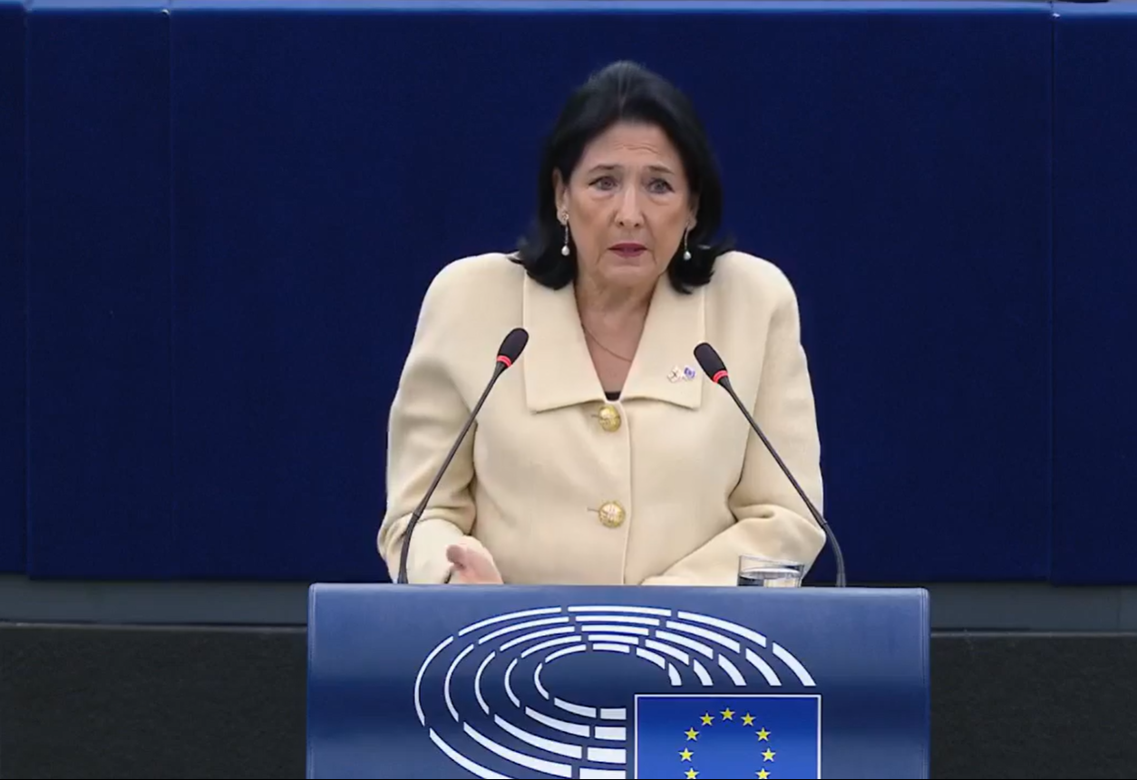 Zourabichvili addresses European Parliament