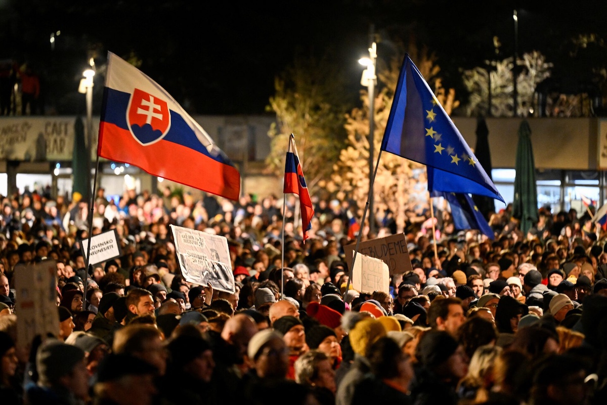 Протесты в Словакии