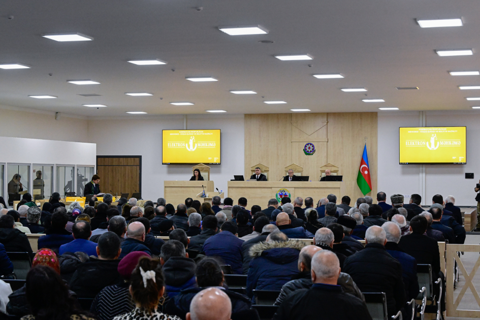 A new hearing in Ruben Vardanyan’s case was held at the Baku Court Complex. February 17, 2025. Photo: Azertaj