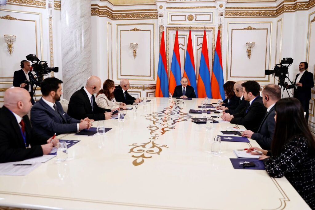 Turkish journalists who came for the interview with Nikol Pashinyan