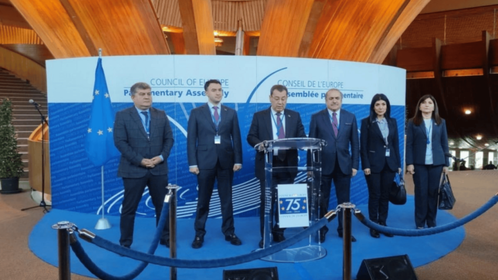 Azərbaycan nümayəndə heyətinin Avropa Şurasında mandatlarının təsdiqlənmədiyi gündən | foto: APA