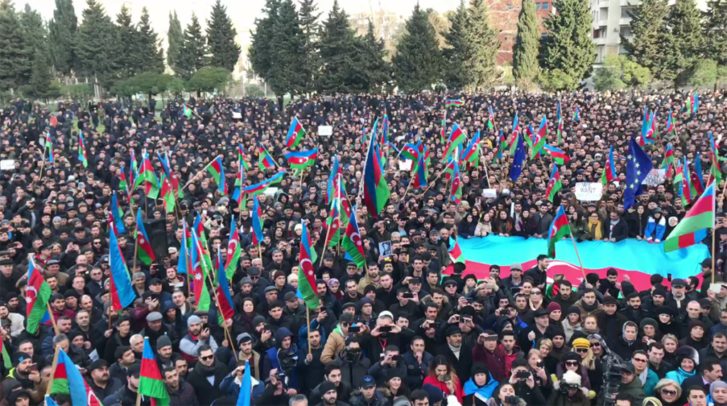 протесты в Азербайджане