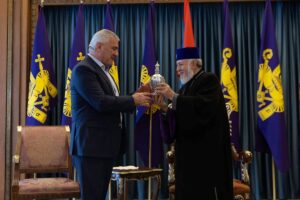 ChatGPT said: Catholicos of All Armenians Karekin II and businessman Samvel Karapetyan