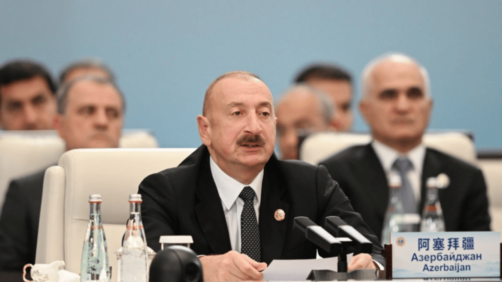 İlham Əliyev ŞƏT sammitində çıxış edir | foto: "Report" - Azərbaycan-Çin əlaqələrində yeni mərhələ