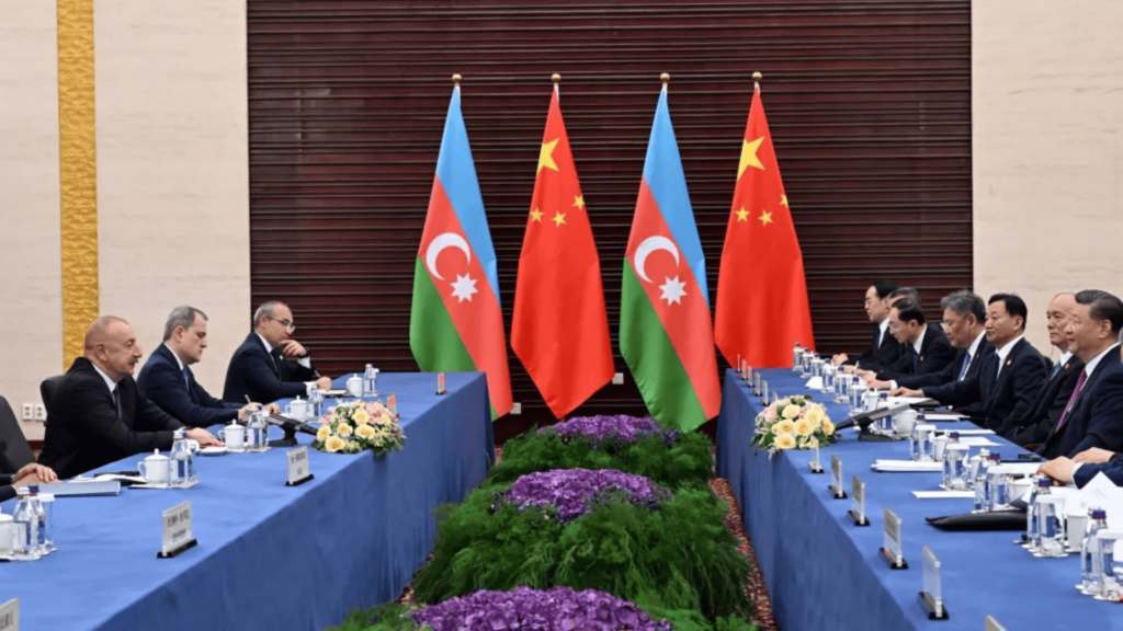 Astanada Azərbaycan və Çin arasında strateji tərəfdaşlığın yaradılması haqqında Birgə Bəyannamə qəbulu barədə görüş