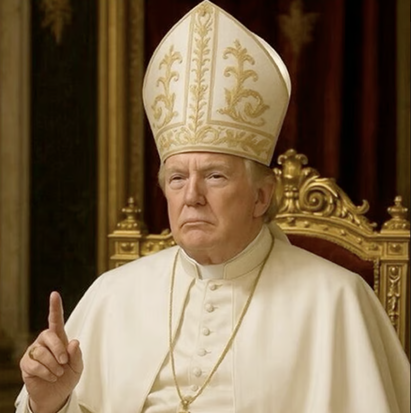 Трамп в образе Христа