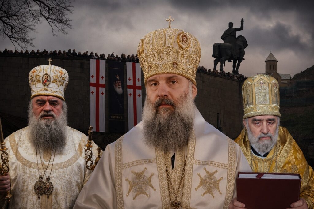 İkinci İlyanın dəfn günü. Tbilisi. 23.03.2026. JAMnews
Gürcüstanda patriarx seçkisi