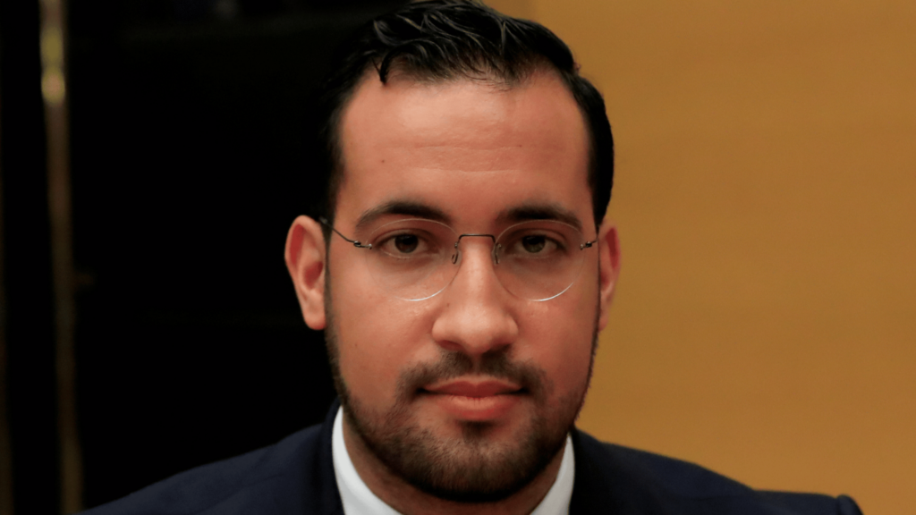 Aleksandr Benalla 19 sentyabr 2018-ci ildə Parisdə Fransa Senatının dinləməsində | foto: REUTERS/Gonzalo Fuentes