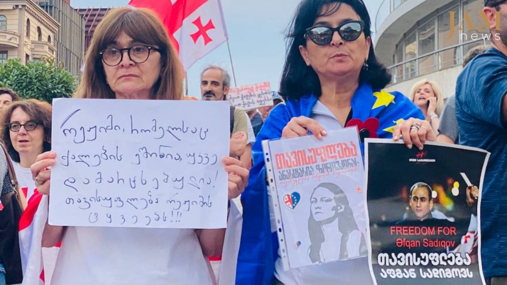 Tbilisi March backs women jailed over protests – photo report by the "Protests in Georgia" blog