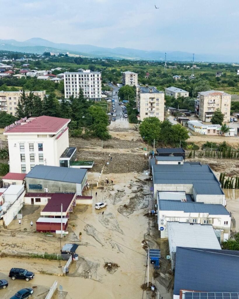 დატბორილი თელავი. "ნეტგაზეთის" ფოტო
