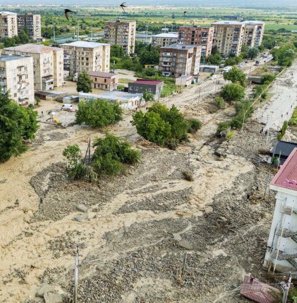 დატბორილი თელავი. "ნეტგაზეთის" ფოტო